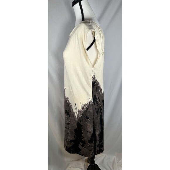 NWOT Jonathan Martin Black &White Stretch Sheath Dress Sz 14 Pullover Party FLAW - Picture 4 of 11